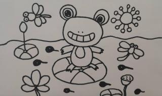 儿童简笔画－小青蛙的画法 青蛙简笔画彩色